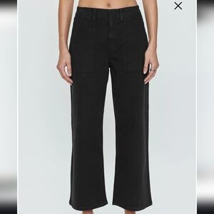 Pistola | Black Wide Leg Cargo Pants | Size 27